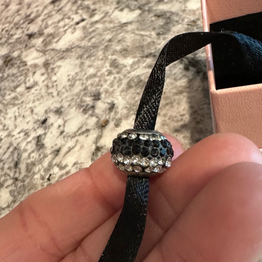 Black & Clear Pandora Charm